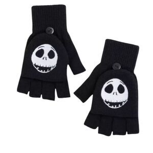 NEW Nightmare Before Christmas Fingerless Gloves Jack Skellington  Disney Movie